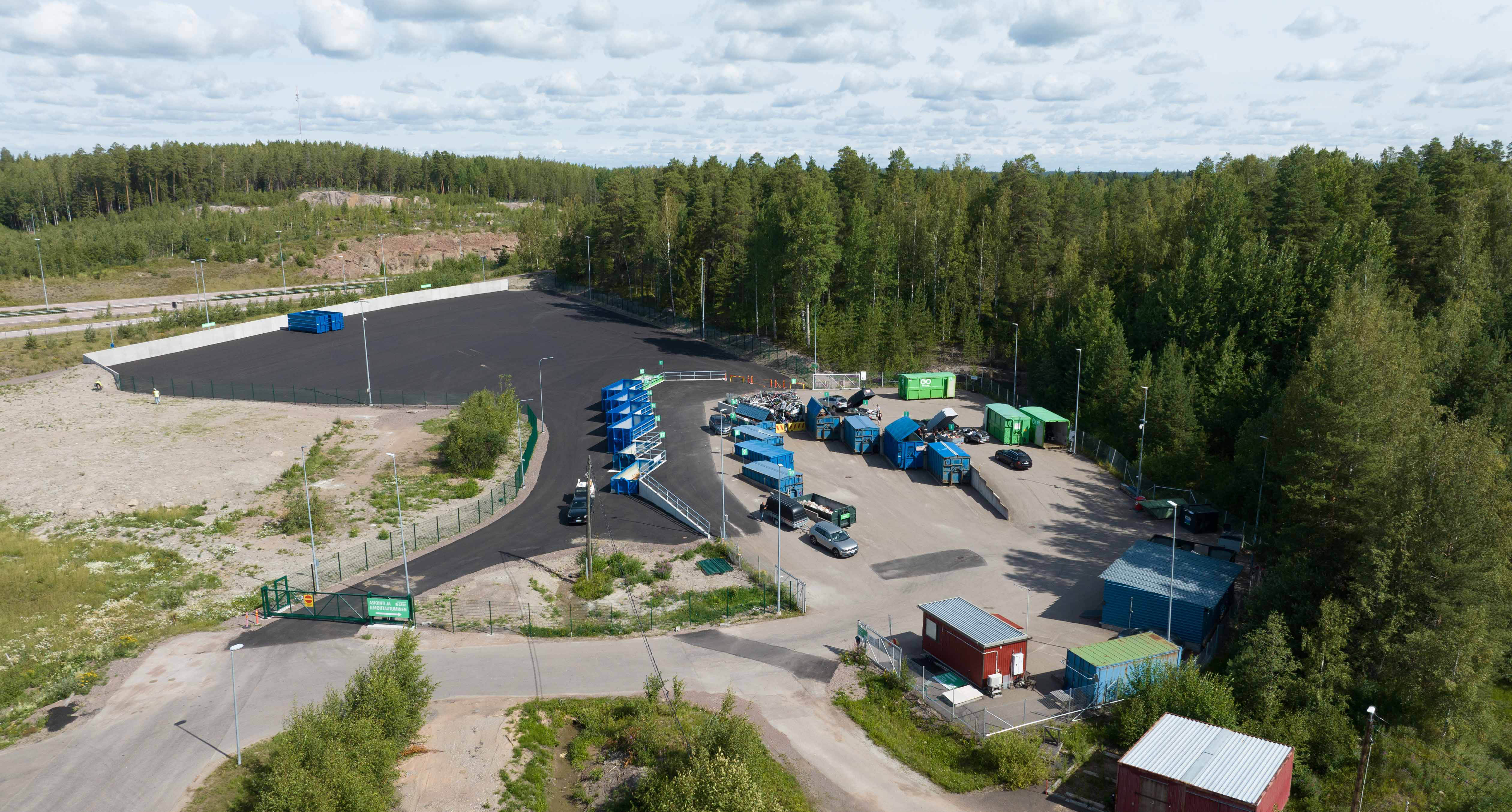 Haminan J teasemalle Uusi Laajennusosa Osin Kierr tysmateriaaleista 